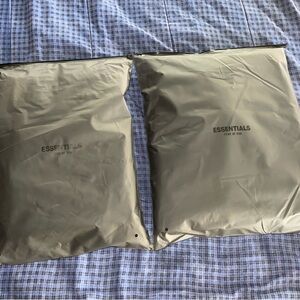 Fear Of God Essentials Stretch Limo Black 2 Piece Set FW22 In XXL